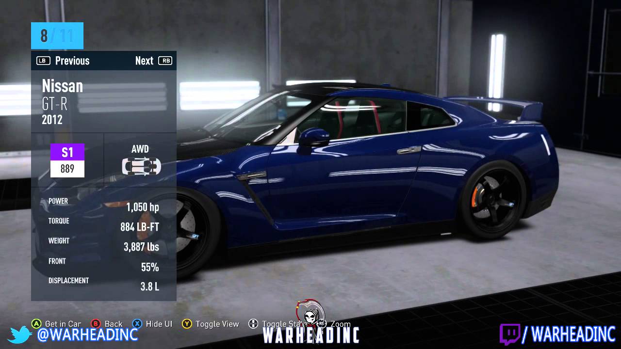 All Cars in Forza Horizon 2 Fast and Furious 7 (Xbox 360)