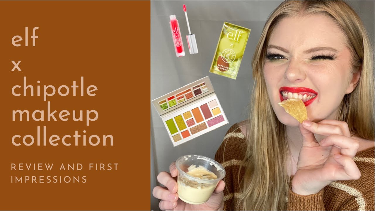 EYES, CHIPS, FACE! Wait... Elf Cosmetics x Chipotle Makeup Collection Review | looks by lottie