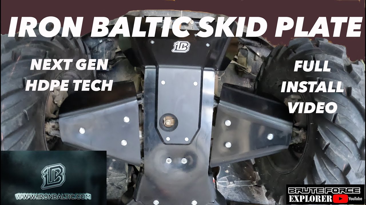 IRON BALTIC HEAVY DUTY HDPE SKID PLATE - Installation Video
