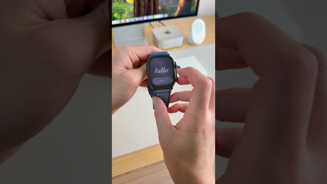 Rozpakowywanie Apple Watch Ultra 3 (czarny) z jasnoniebieską opaską Apline 🔥