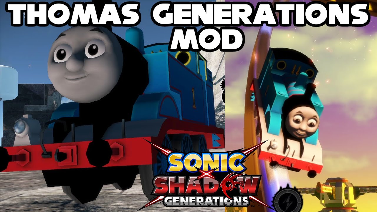 Thomas Generations (Thomas the Tank Engine over Shadow) | Sonic X Shadow Generations.