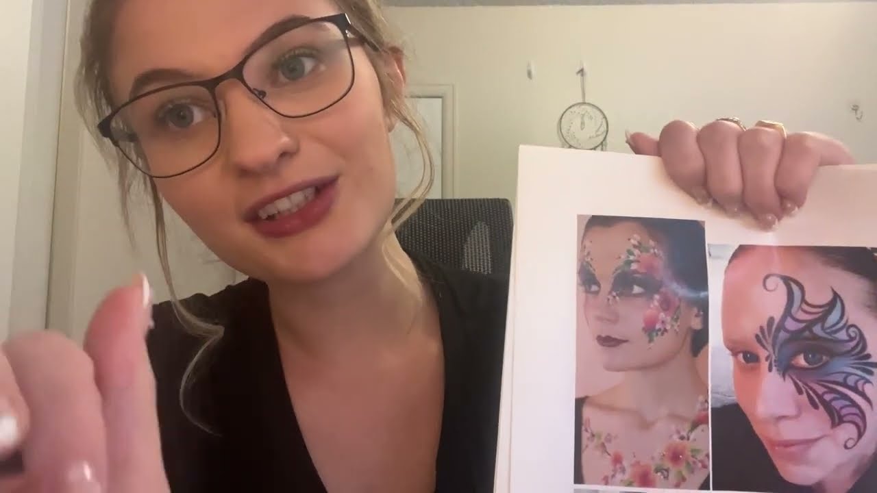 LOFI ASMR- Doing Your Face Paint (face brushing, tracing, hand movements, personal attention) 