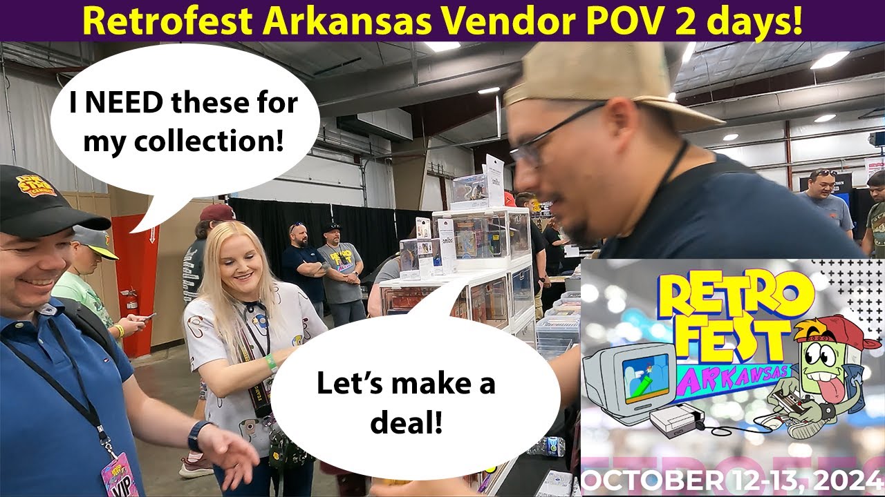 Retro Rick allowed us to Vend at Retrofest Arkansas... Here's the results! | Video game Vendor POV |