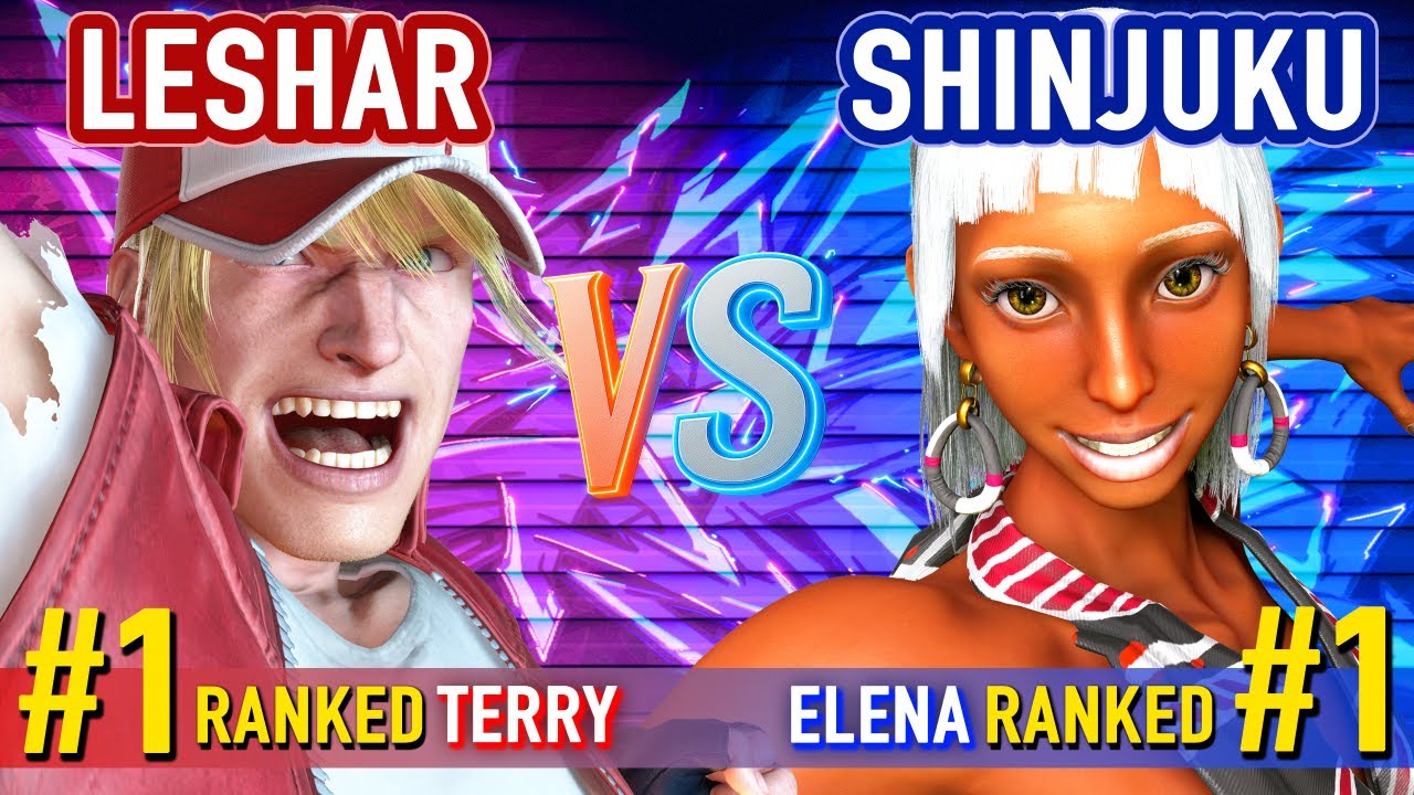 SF6 ▰ LESHAR (#1 Ranked Terry) vs SHINJUKU (#1 Ranked Elena) ▰ High Level Gameplay