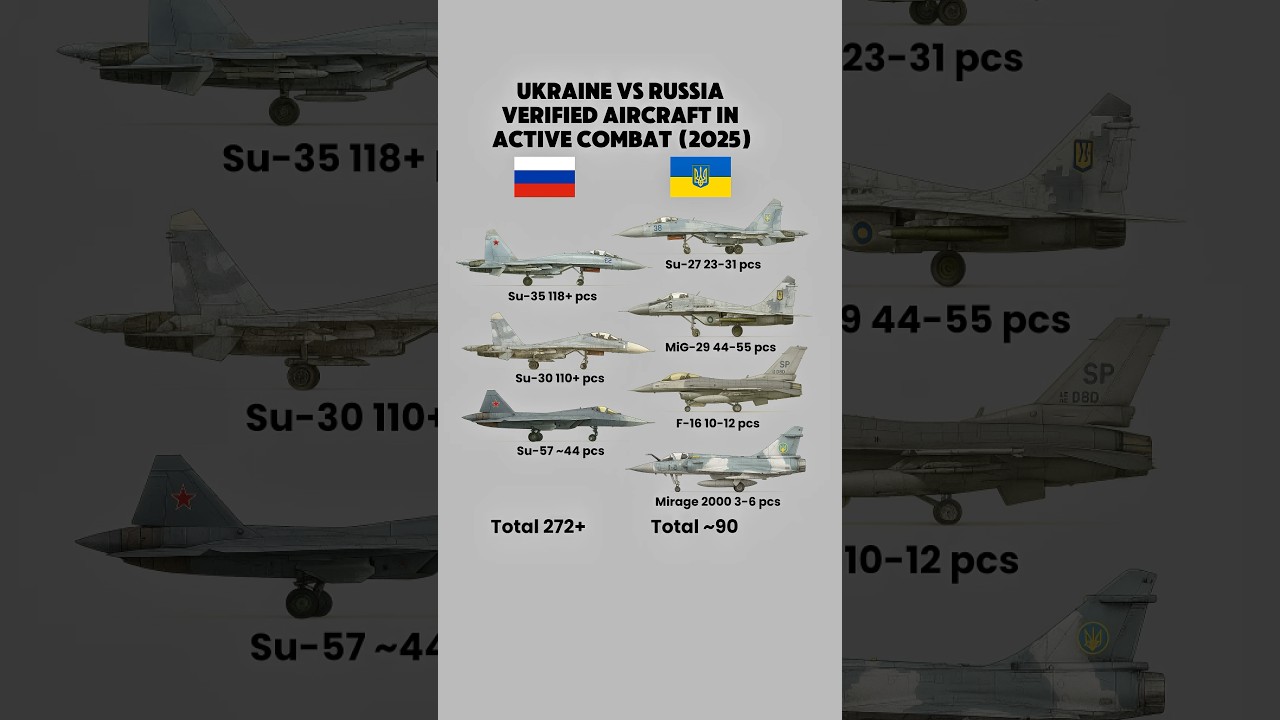 Ukraine vs Russia: Fighter Jets in the War Zone