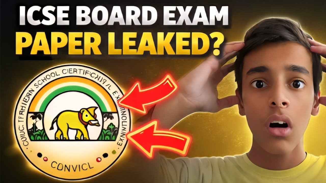ICSE Board Exam Paper LEAKED? 😱 Class 10 ICSE 2026 | Truth Revealed!|| Aarav Tutorials #icse #rumour