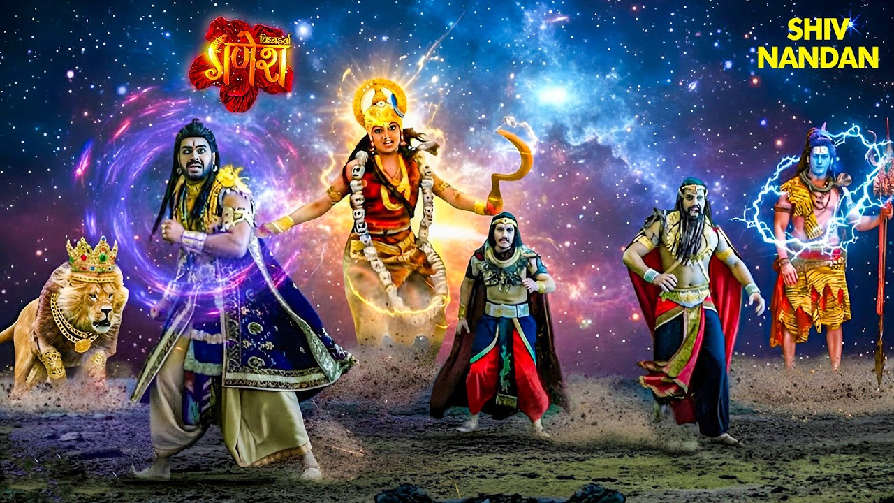 जब माता आदिशक्ति ने भंडासुर समेत दोनों राक्षसी भाइयों को मारने के लिए दौड़ा लिया |Shri Ganesha #shiv