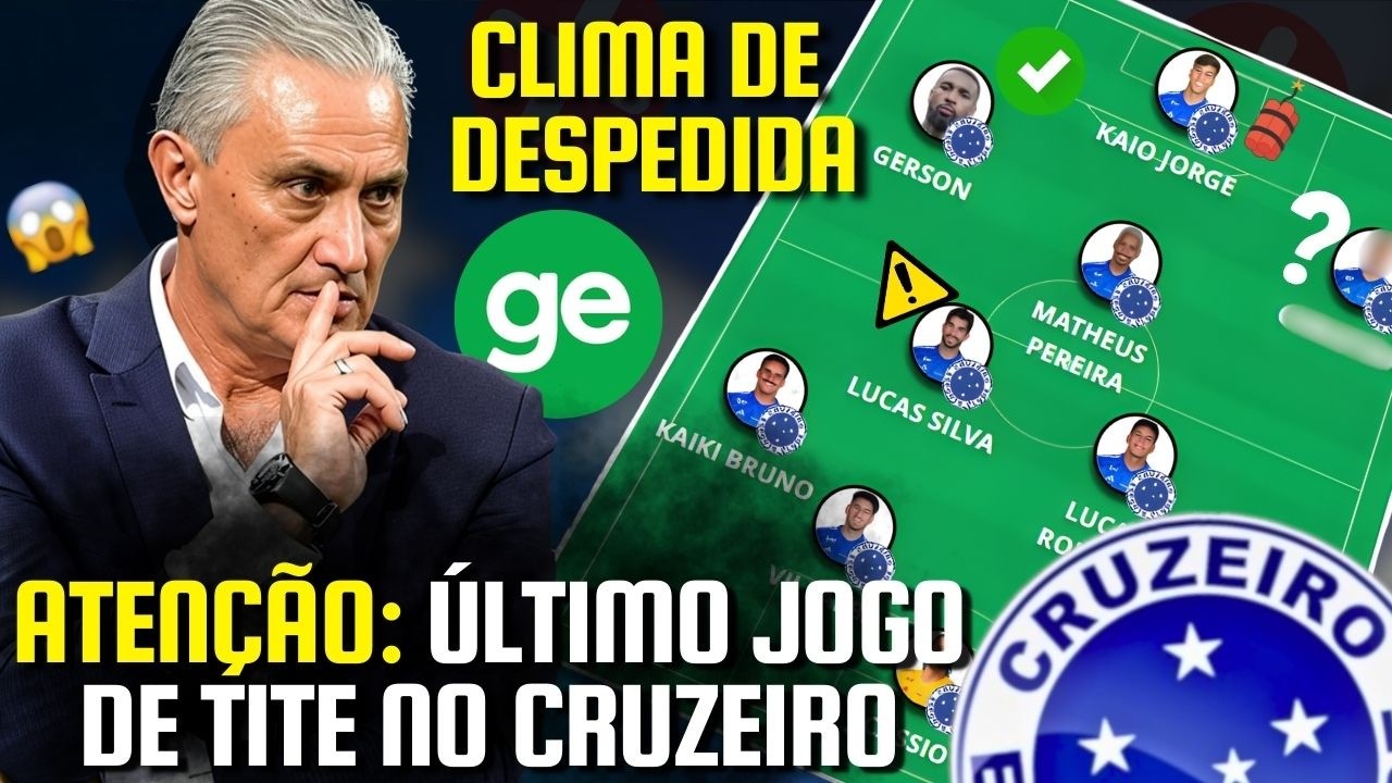 ATENÇÃO: O CLIMA JÁ É DE DESPEDIDA NA TOCA - ÚLTIMO JOGO DE TITE NO CRUZEIRO? - BASTIDORES DA FINAL