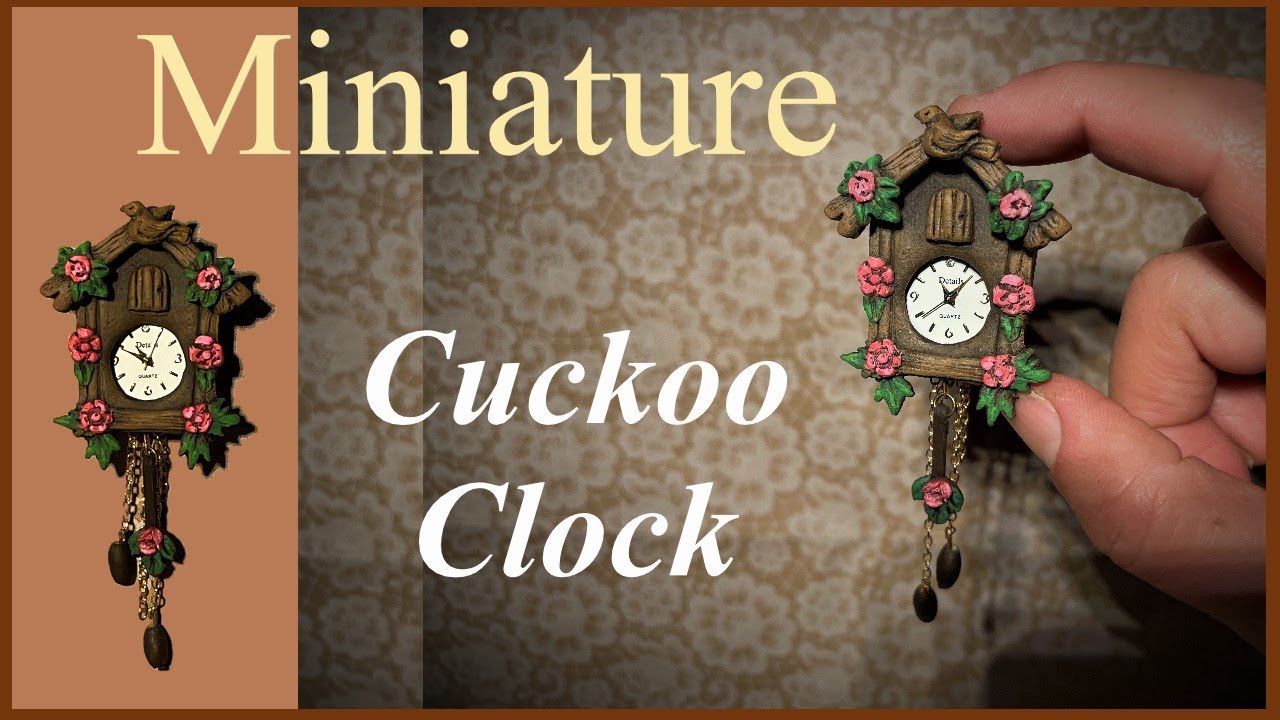 DIY Miniature Cuckoo Clock Dollhouse Furniture