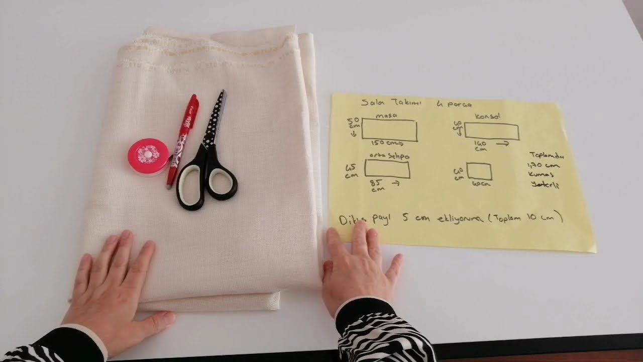 Salon Takımı kumaş kesimi ✔️Salon Takımı ölçüleri ile kumaş kesimi✔️DIY 🔻crossstitch 🔸kendin yap