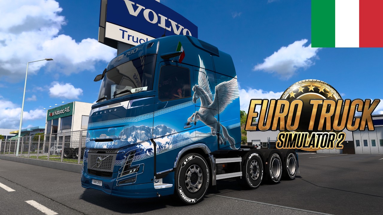 75.72%. Италия. Закрываем Сицилию ➣ Euro Truck Simulator 2. #771 | Logitech G29