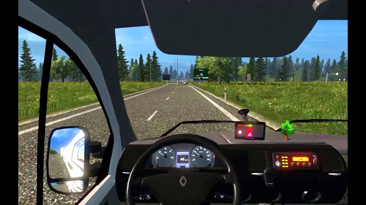 ETS 2 : Trasa Lublin - Rzeszów | Renault Master z przyczepką