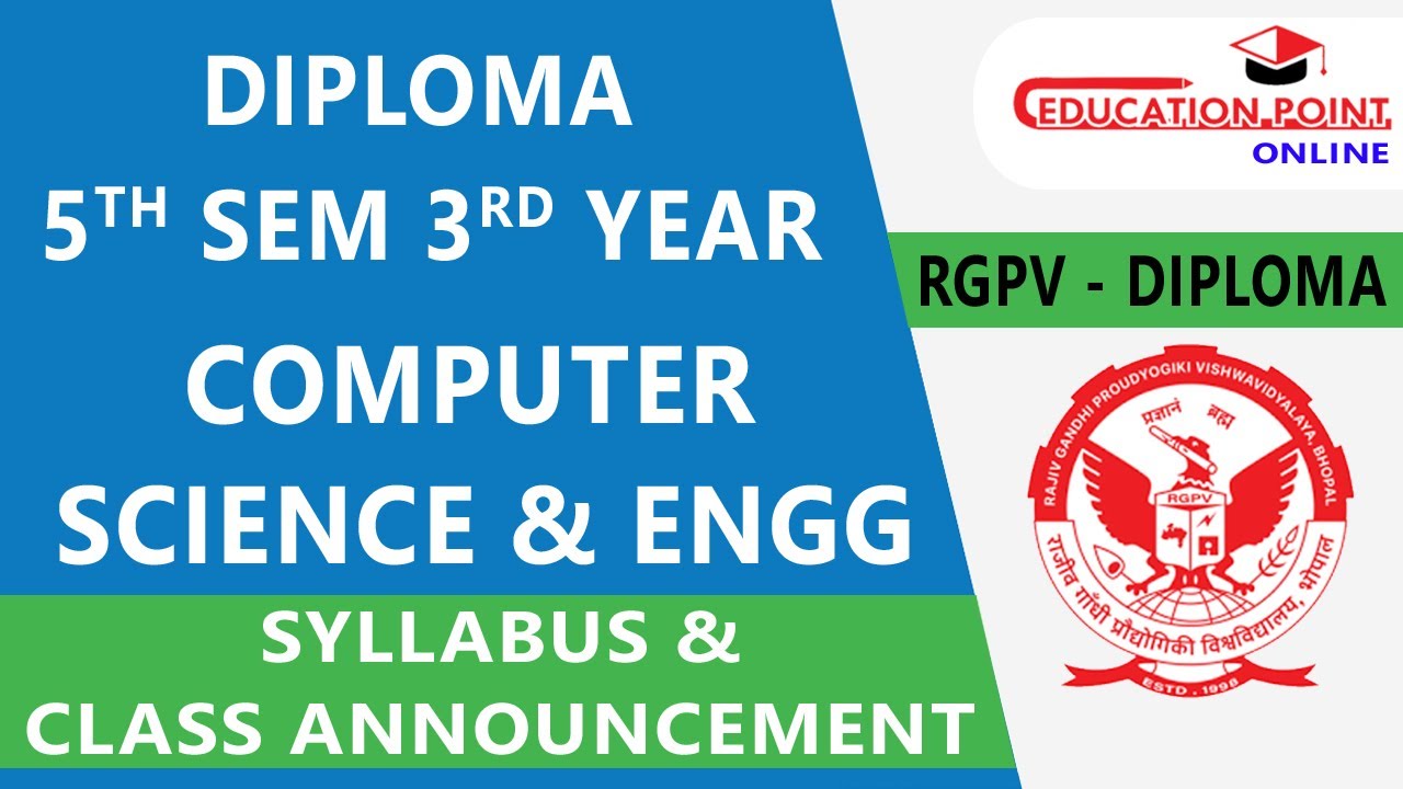 RGPV Diploma Computer Science Engineering (CSE) Diploma 5th Semester 3rd Year Syllabus