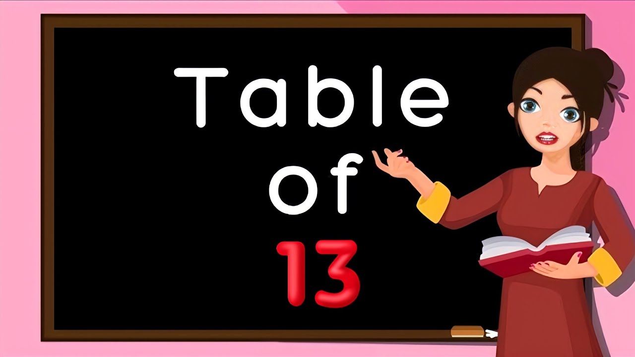 Table of 13⚡️Musical Table of Thirteen⚡️13×1=13⚡️Learn Multiplication Table of 13⚡️‎@KidZeeLive
