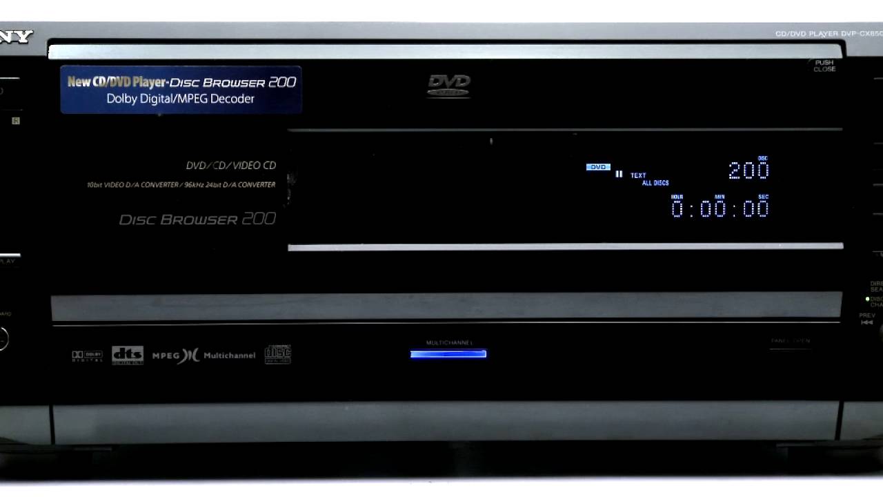 Sony DVP-CX850D 200 DVD / CD changer