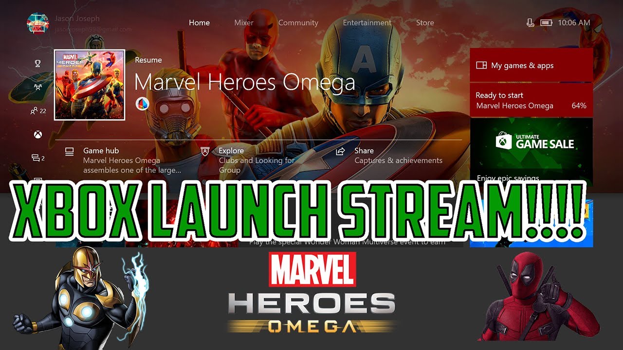 Marvel Heroes Omega XBOX ONE Launch Live Stream!!