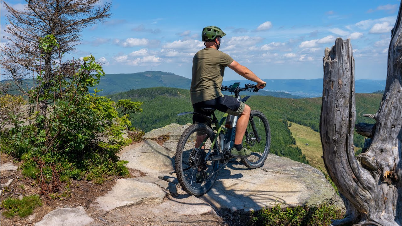 Wyprawa do źródeł Wisły na Baranią Górę (1220 m n.p.m.) - EMTB EBIKE ROWER BESKIDY