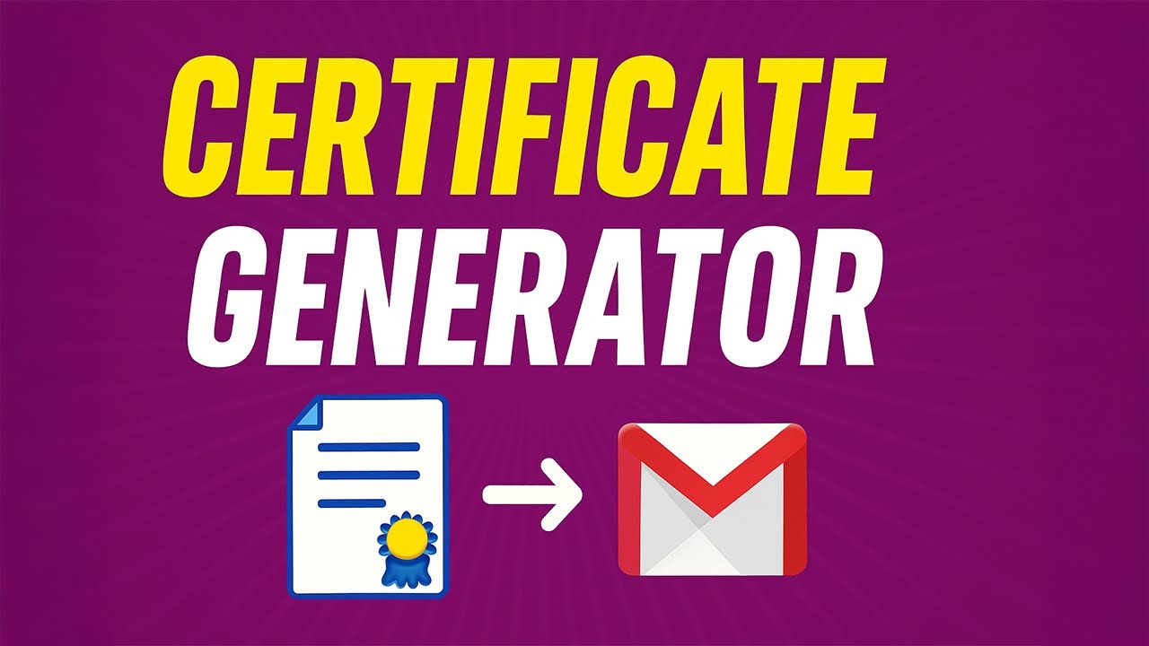 How to Auto-Generate & Send Certificates