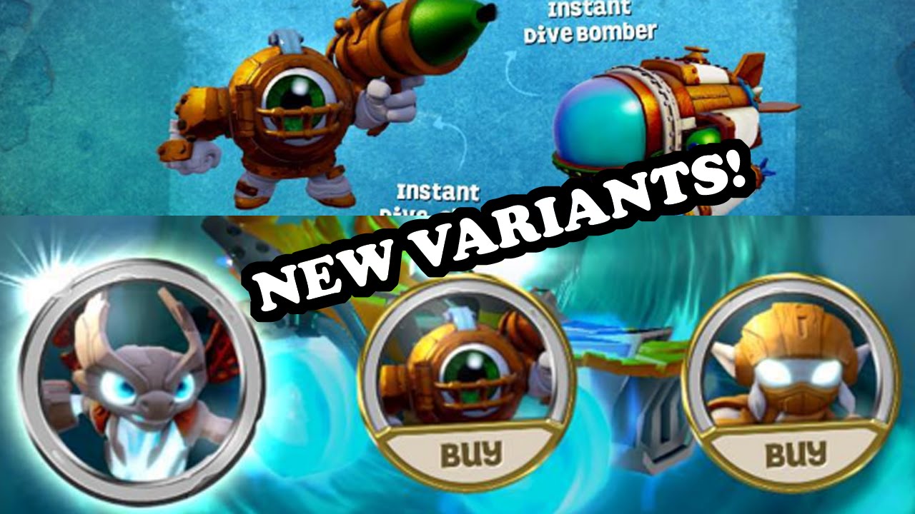 Skylanders Superchargers - Instant Spitfire, Instant Dive Clops and Instant Super Shot Stealth Elf