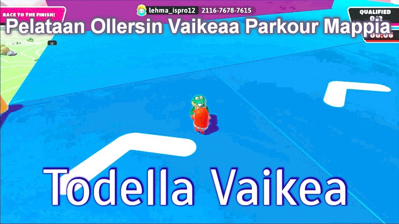 Ollersin Tekem&auml; Todella Vaikea Parkour Mappi - Fall Guys