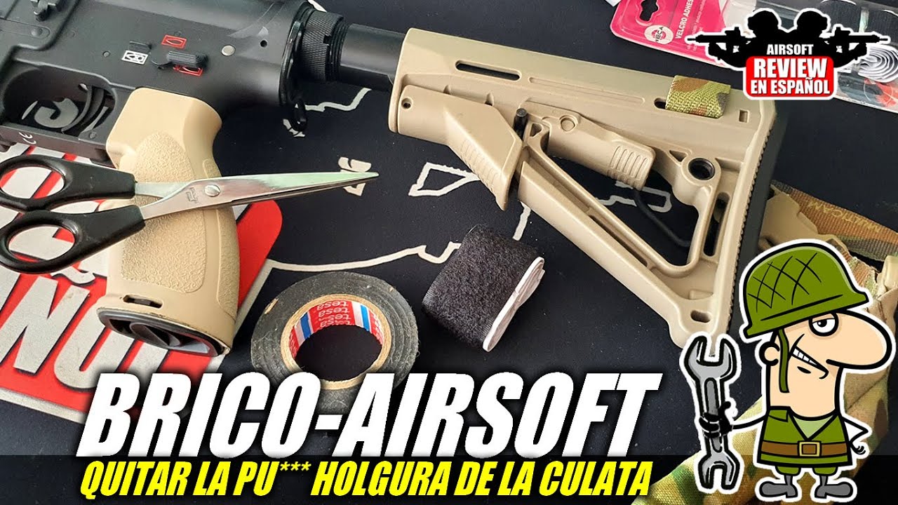 BRICOAIRSOFT 🔧 - Quitar holguras de la culata 😱  | Airsoft Review en Español
