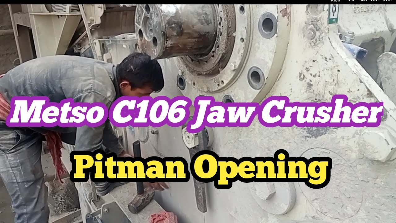Щековая дробилка Metso C106 Открытие Pitman