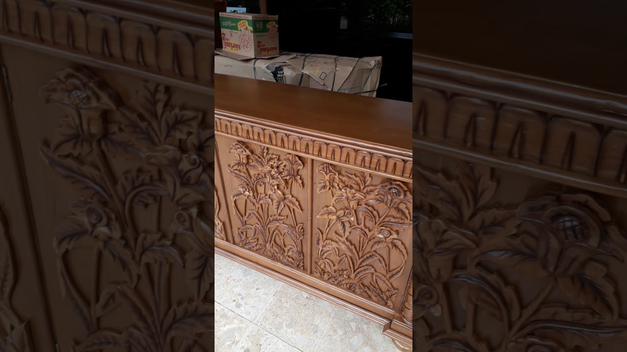 Cara pengrajin jepara promosi Buffet ukir mewah super klasik by jati wesi jepara