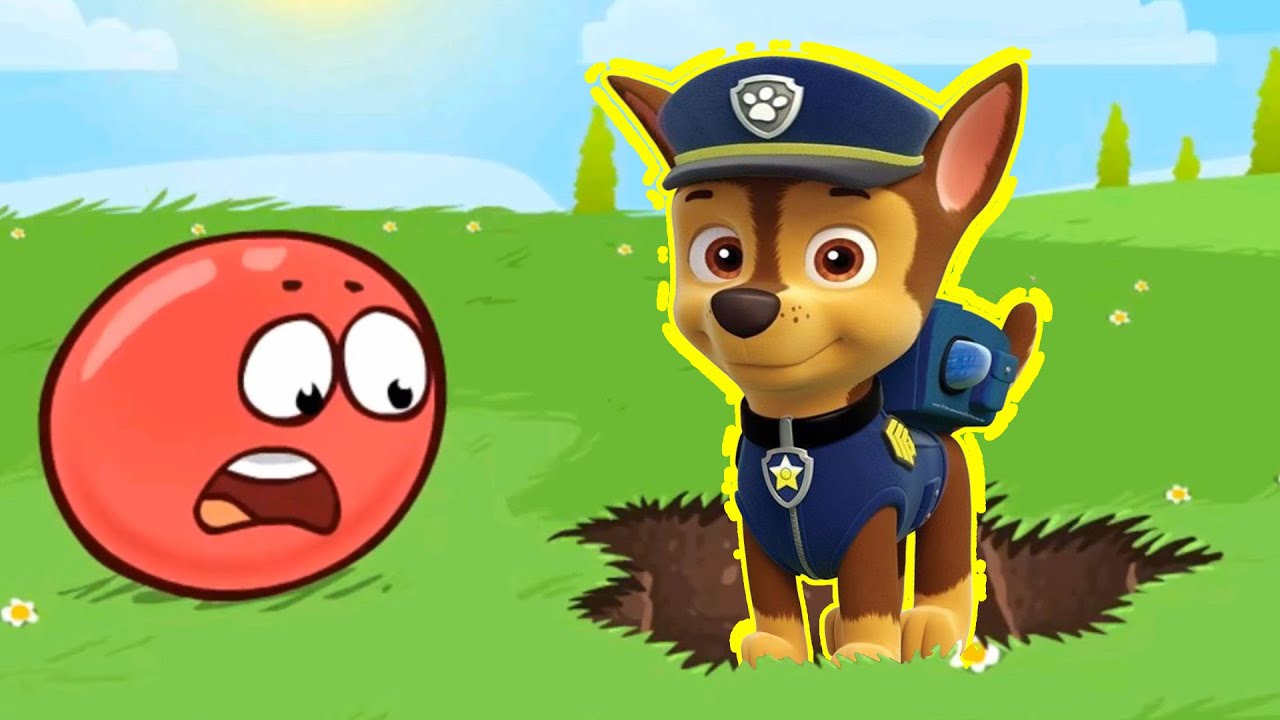 Red Ball 4 vs Chase Paw Patrol Factory Fight