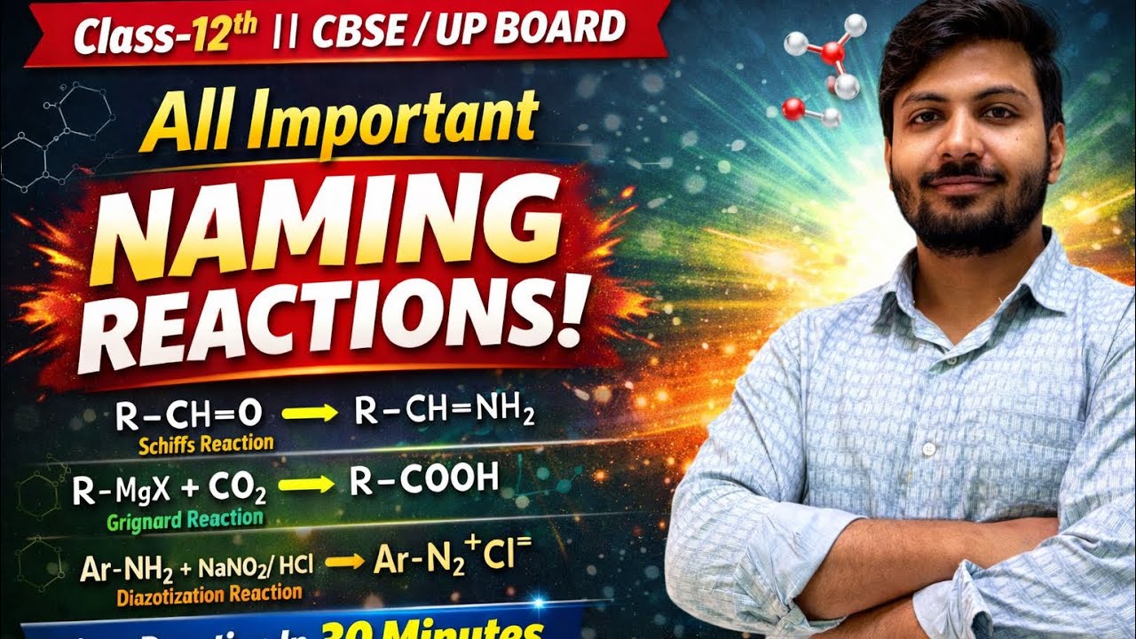 All Important naming reaction class 12th ||organic chemistry ||JEE||NEET ||BOARD ||Amit sir