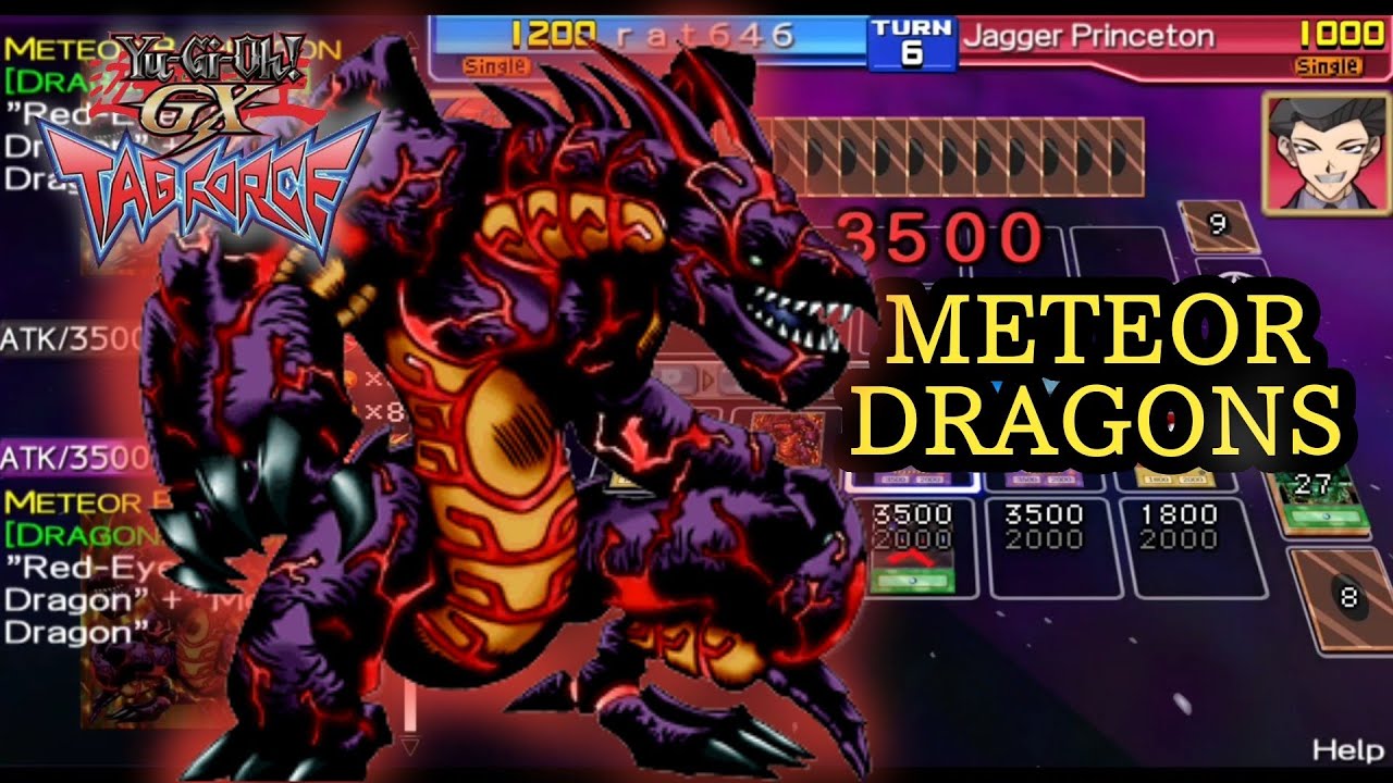 Meteor Dragon vs. Jagger Princeton [ Yugioh GX Tag Force 1 ]