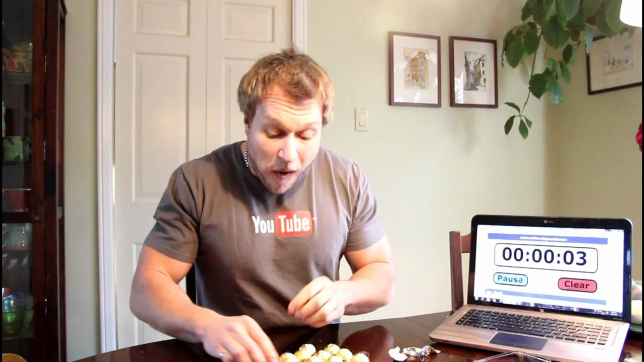 Most Ferrero Rocher Chocolates Eaten in One Minute (9 Pieces) - Guinness World Record | Furious Pete