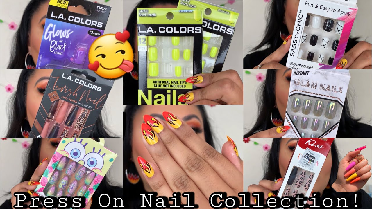FAUX PRESS ON NAIL COLLECTION // INCLUDING LA COLORS NAILS & MORE!