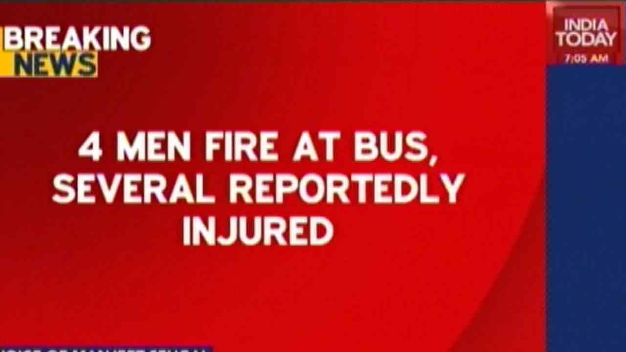 4 People Dressed In Army Uniform Fire At Bus In Punjab