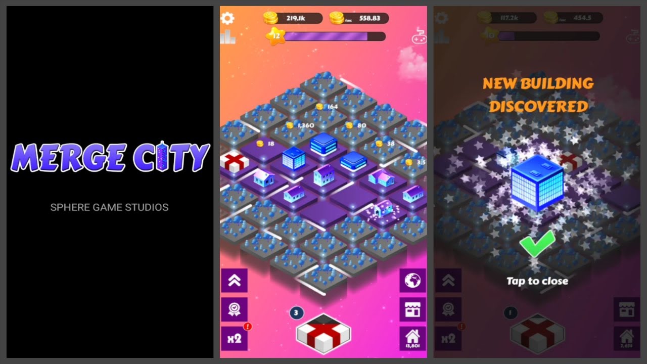 Merge City:  idle city building Game &mdash; Mobile Game | Gameplay Android