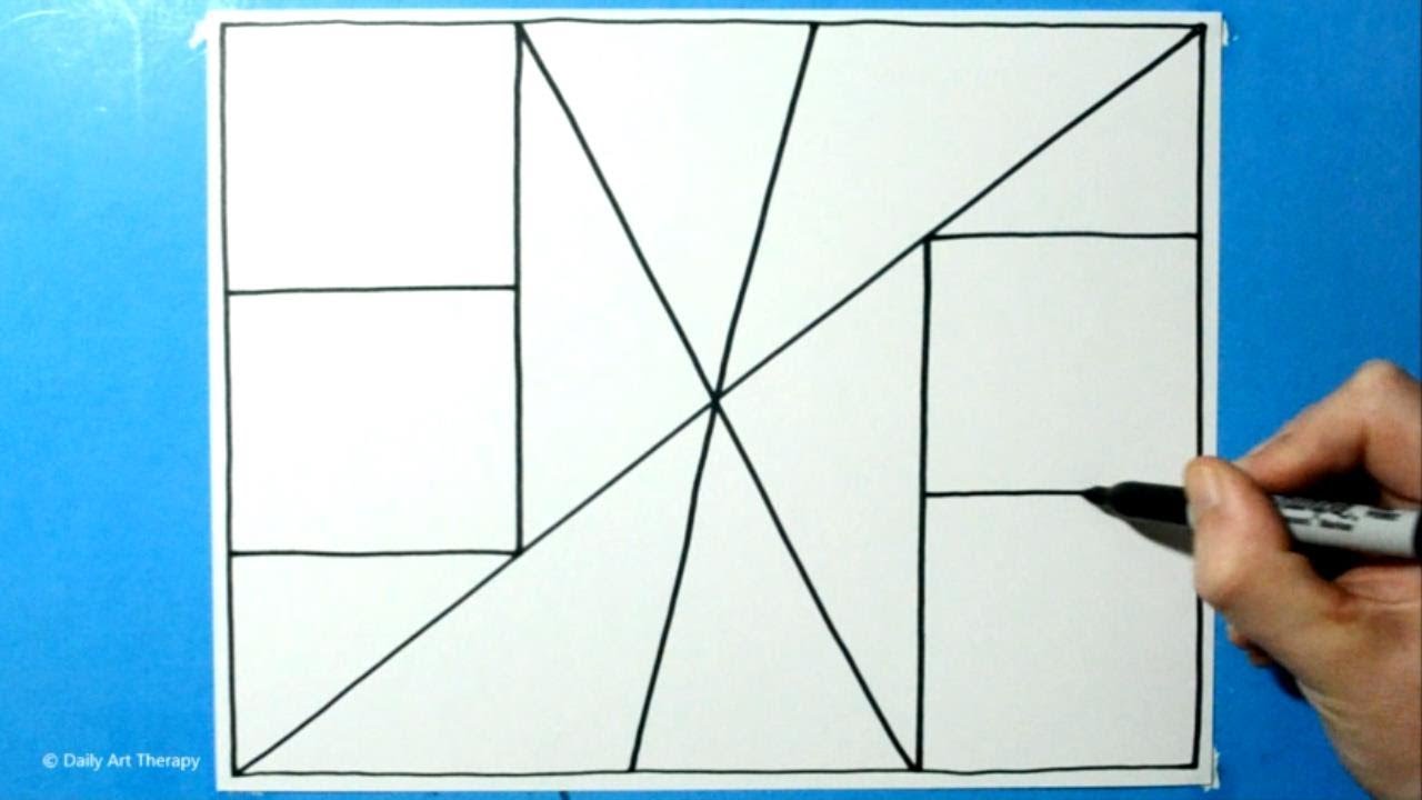 Daily Line Illusion #142 / Calming 3D Pattern / Satisfying Spiral Drawing / Art Therapy