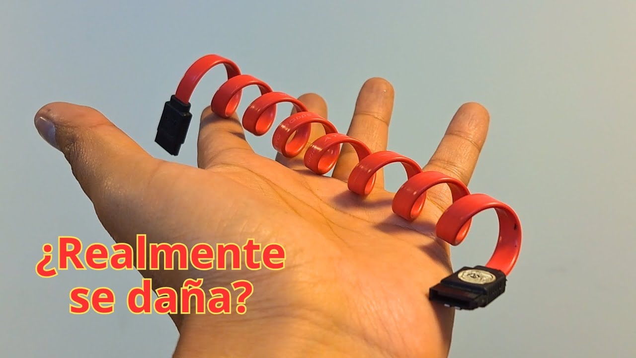 Un cable sata se daña por hacerle churo