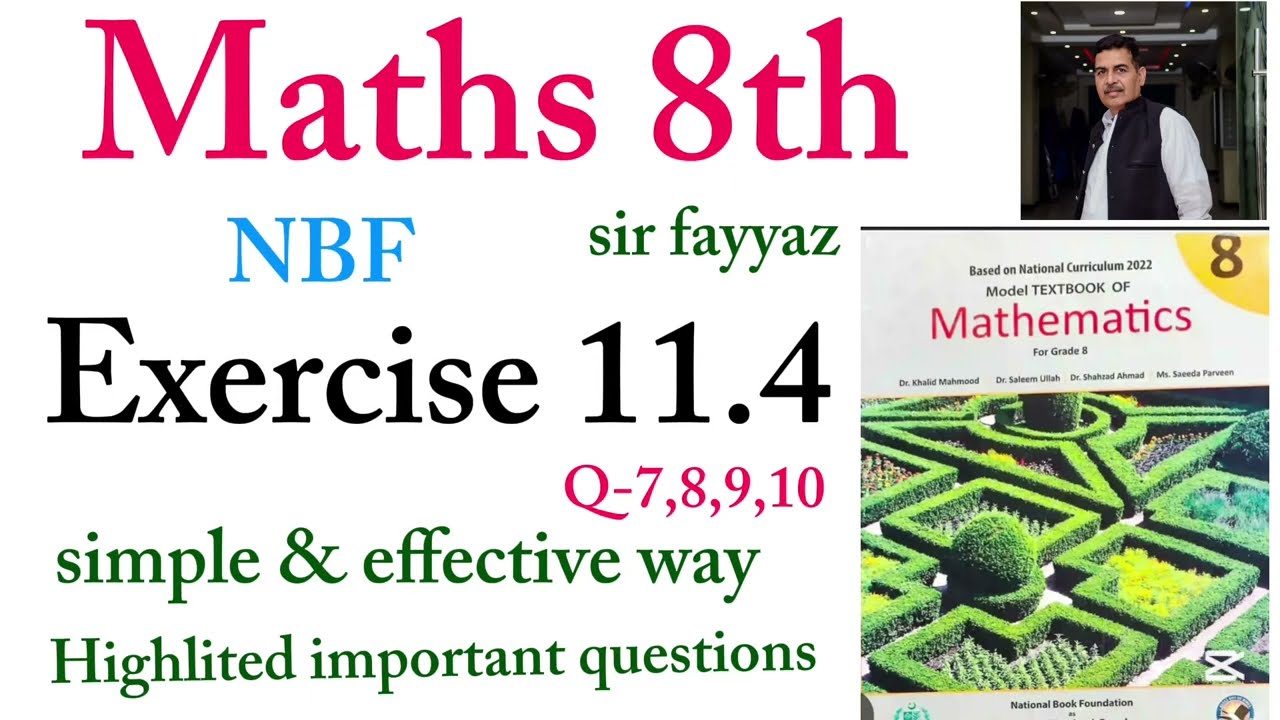 Maths class 8th | exercise 11.4 | ex 11.4 | Q-7,8,9,10 | NBF | unit 11 | Mensuration | grade 8
