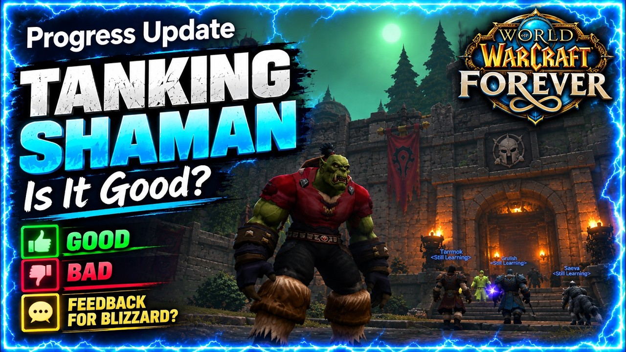 Is Shaman Tank ACTUALLY Good? WoW Forever Beta Progress Update