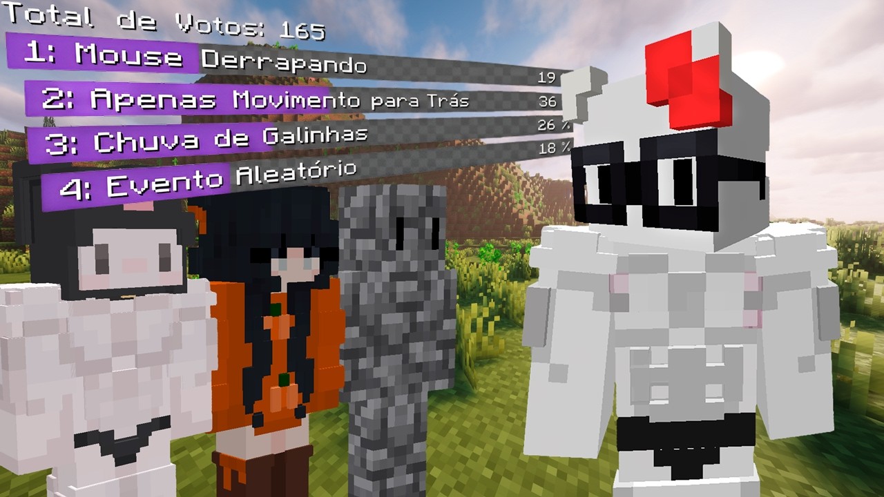 O CHAT ME SABOTOU MUITO NO MINECRAFT! - Entropy Chaos Mod