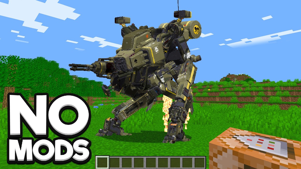 I made a Mech Suit in Vanilla Minecraft
