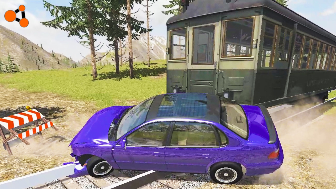 Beamng drive -  Subway Train Crashes