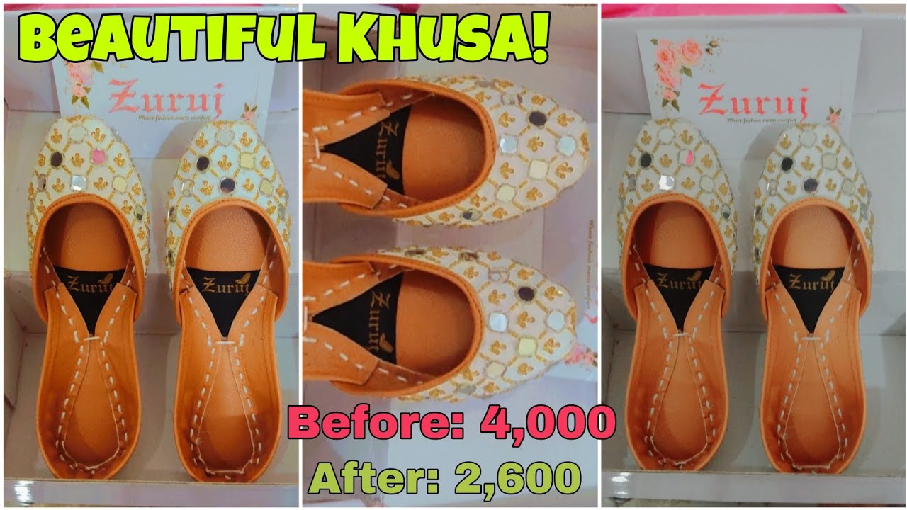 Zuruj Online Shopping Haul|| Stylish khussa|| BEHTREEN PAKISTANI KHUSSAY|| Clip Cast