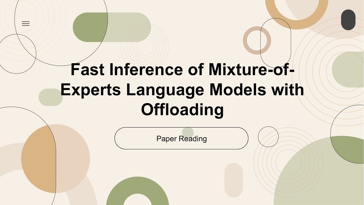 [2024 Best AI Paper] Fast Inference of Mixture-of-Experts Language Models with Offloading