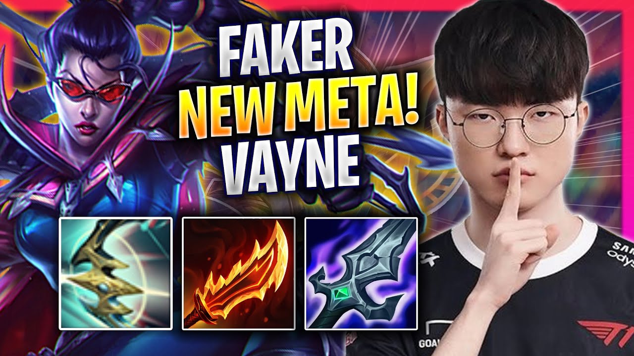 FAKER CRAZY NEW META VAYNE MID! - T1 Faker Plays Vayne MID vs Zoe! | Season 2024