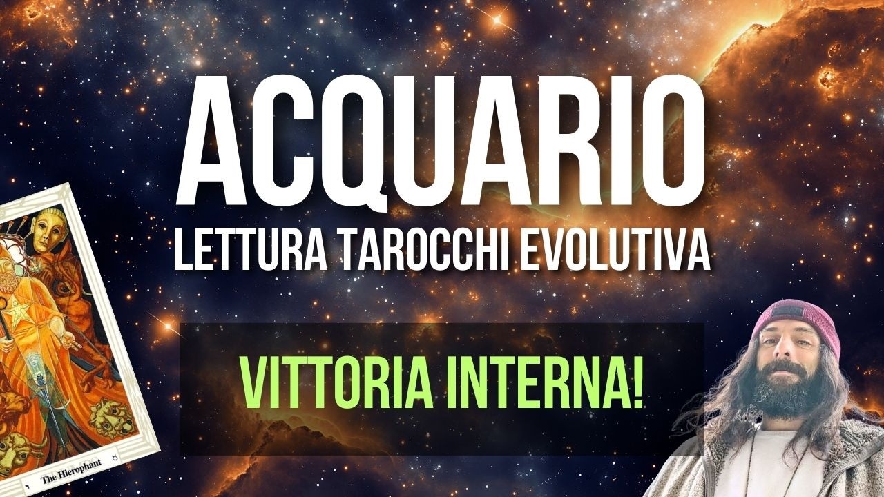 ACQUARIO ♒ QUESTO È UN PASSAGGIO INIZIATICO ⚡ HAI CAPITO COSA TI FREGAVA