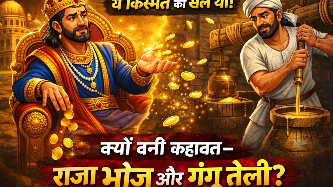 असल में क्या हुआ था? राजा भोज और गंगू तेली की कहानी।क्यों बनी कहावत – राजा भोज और गंगू तेली?#hindi 