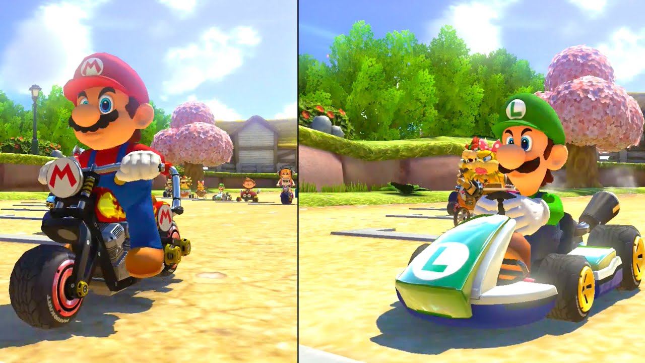 Mario Kart 8 Deluxe &ndash; 2 Players Walkthrough 150 cc (Crossing Cup)