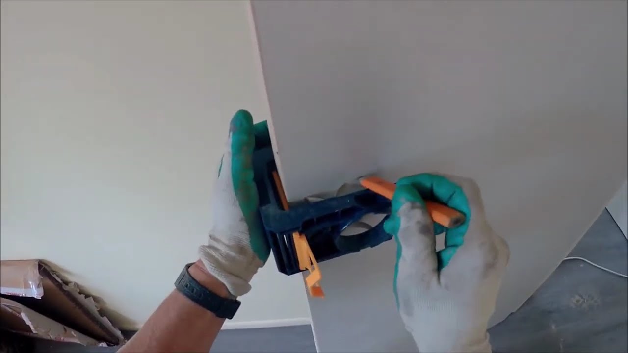 How do you use a Ryobi door installation kit?