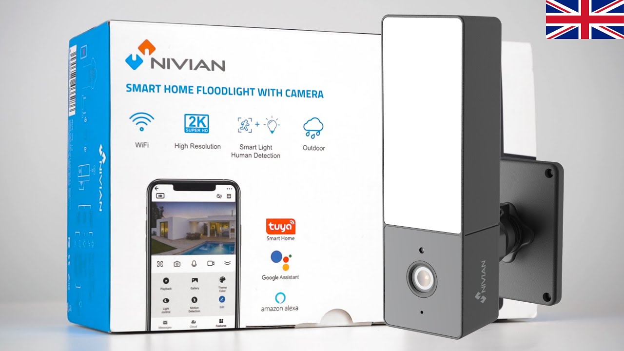 Nivian NVS-IPC-L2 Wifi Camera with Spot Light and Night Vision