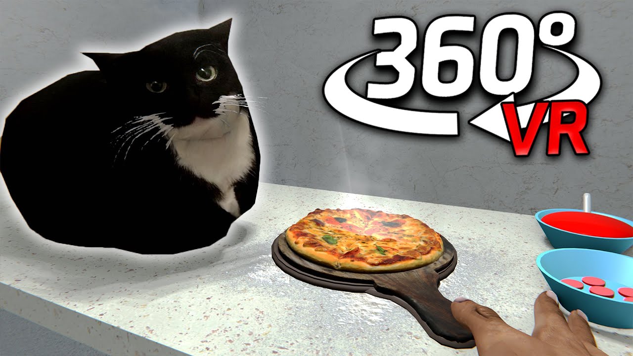 360&deg; Maxwell The Cat WE MAKE PIZZA in VR/4K